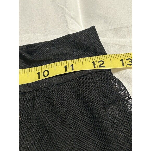 Black Sheer Maxi Skirt Cover Up Elastic Waist Balletcore Size Small - Picture 4 of 5